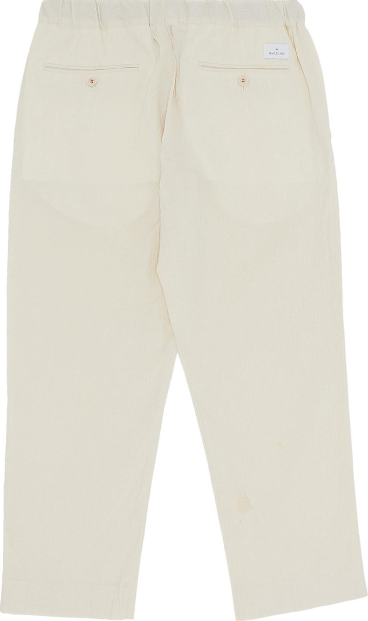 Manuel Ritz Baggy Fit Cotton Blend Jogging Pant White