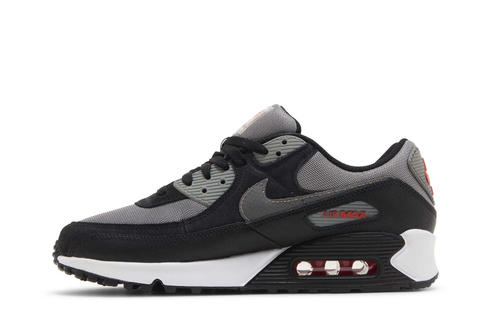 air max 90 black red