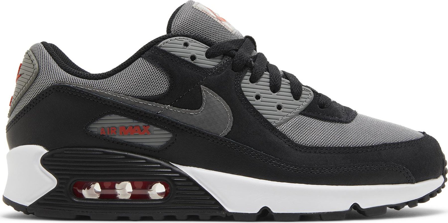 Buy Air Max 90 'Black Pewter Red' - FD0664 001 | GOAT