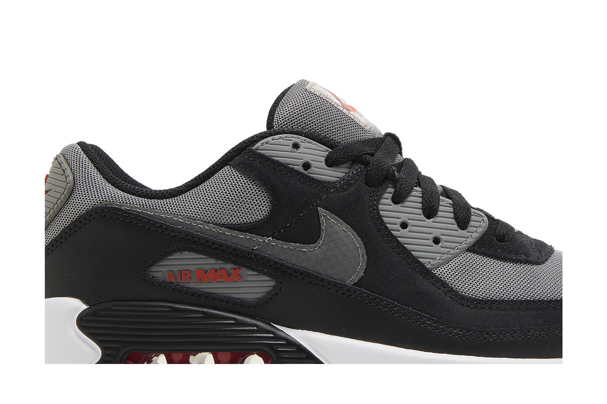 air max 90 black red