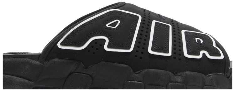 Air More Uptempo Slide Black   Black Sole