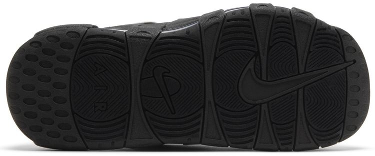 Air More Uptempo Slide Black   Black Sole