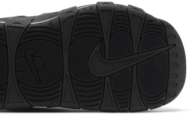 Air More Uptempo Slide Black   Black Sole