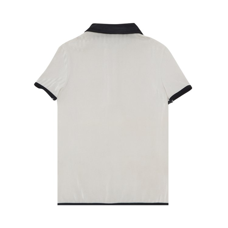 Vintage Versus Versace Polo Shirt WhiteBlack From the Closet of Maria Zardoya