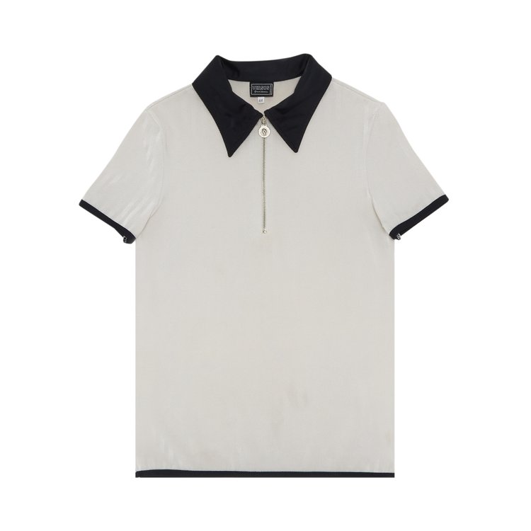 Vintage Versus Versace Polo Shirt 'White/Black', From the Closet of Maria Zardoya