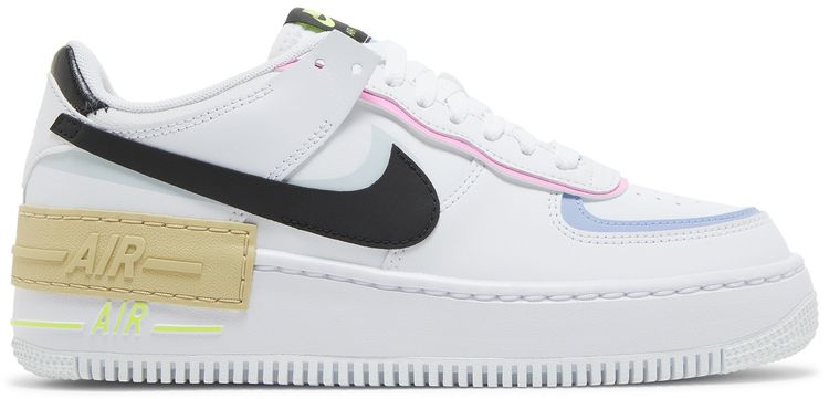 Nike Wmns Air Force 1 Shadow White Black Pastel