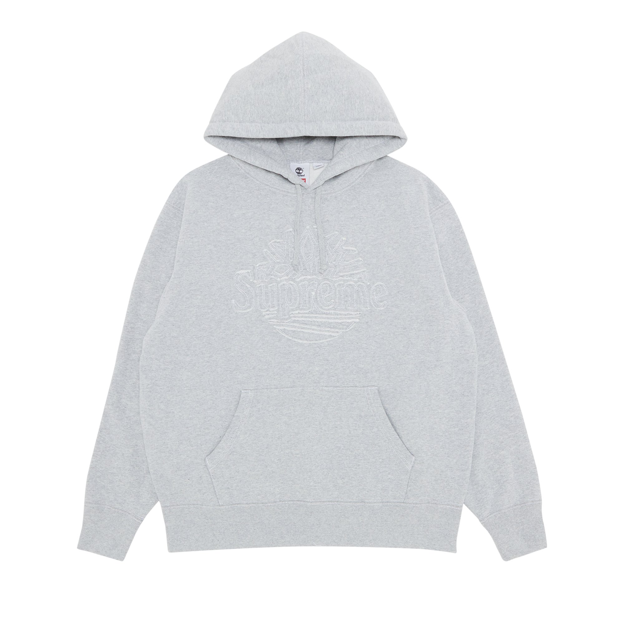 Buy Supreme x Timberland Hooded Sweatshirt 'Heather Grey