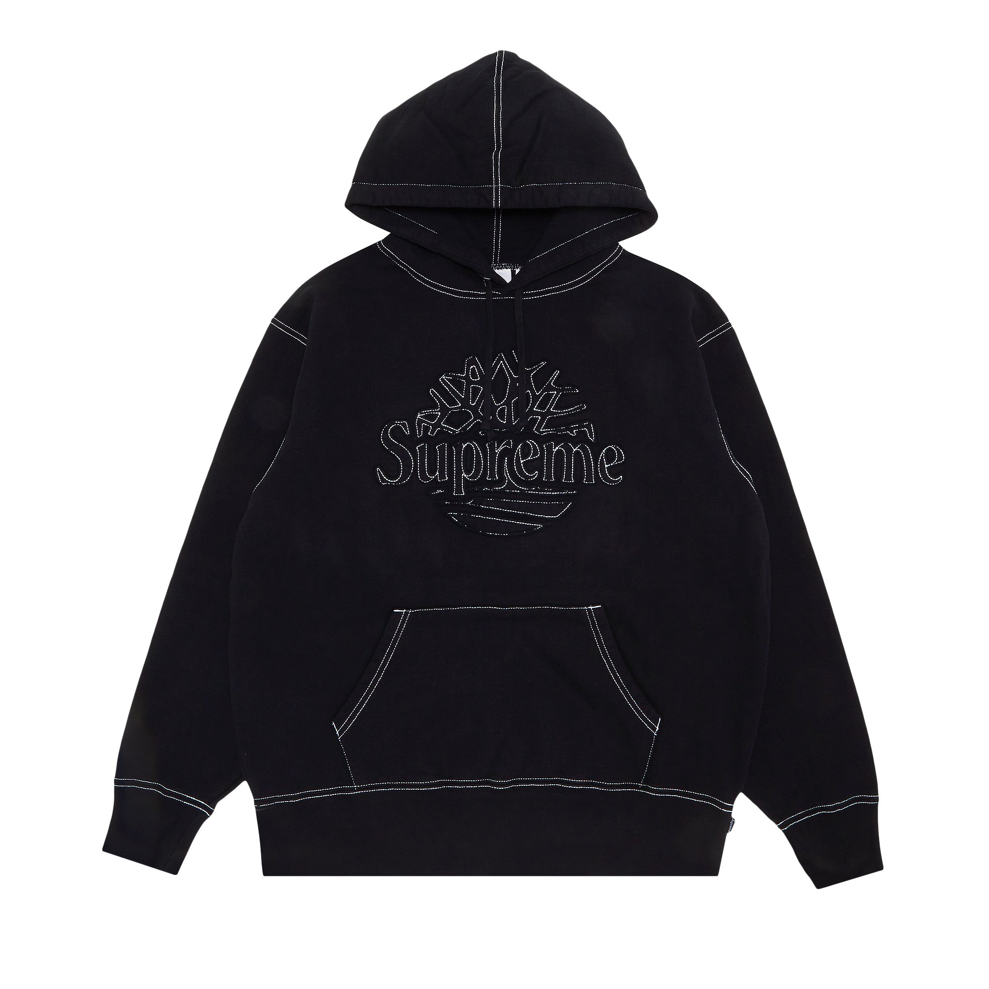 Supreme x Timberland Hooded Sweatshirt 'Black' | GOAT