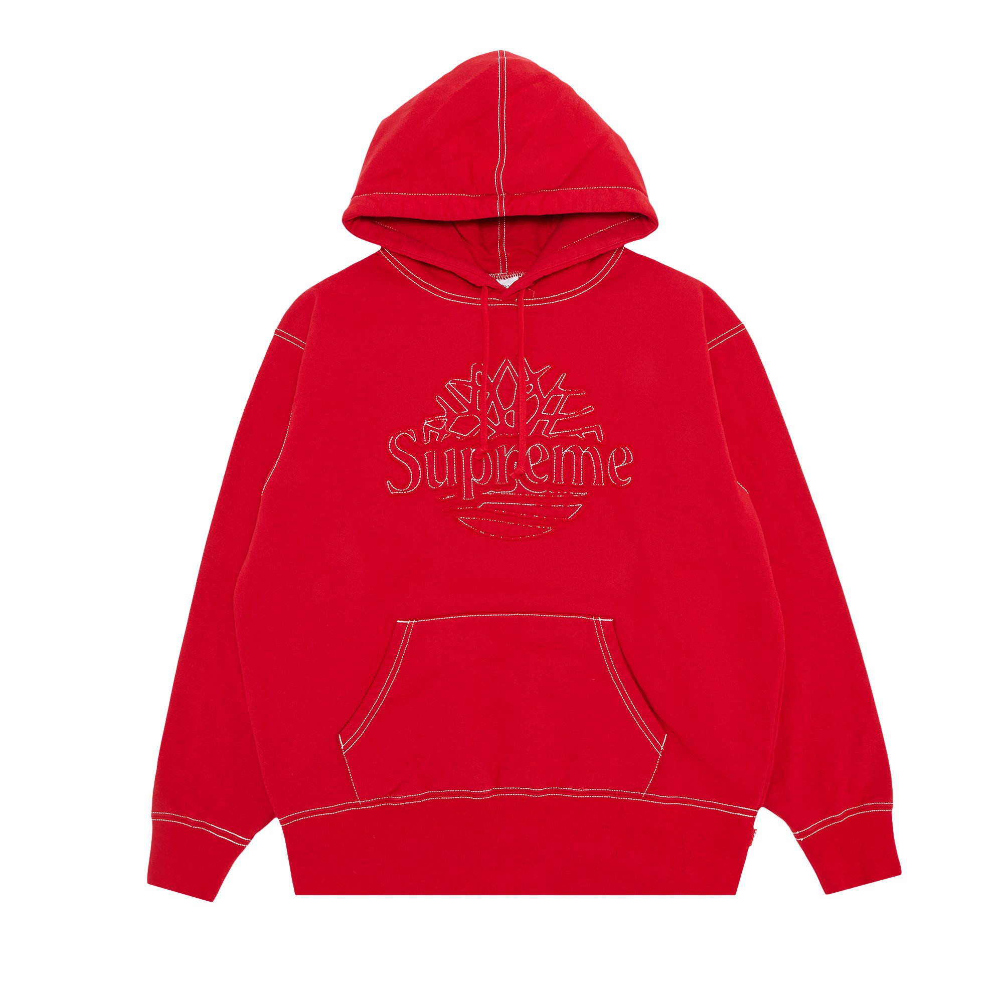 Supreme x Timberland Hooded Sweatshirt 'Red'