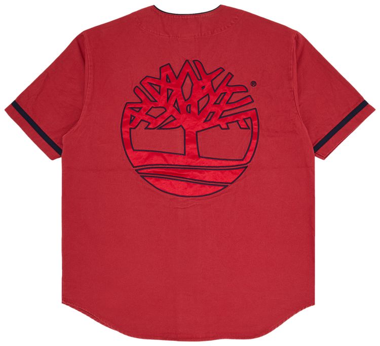 Supreme x Timberland Baseball Jersey Red