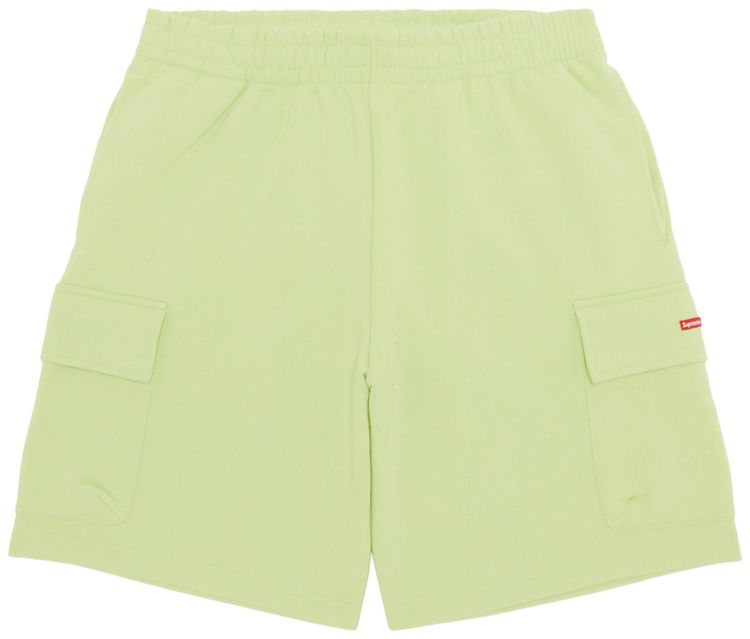 Supreme Small Box Baggy Cargo Sweatshort Lime