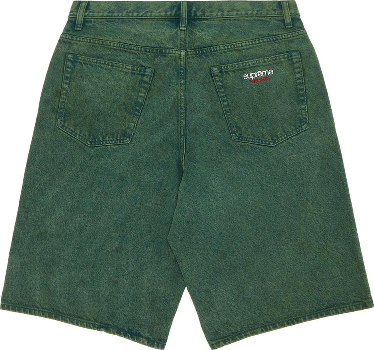 Supreme Baggy Denim Short Green