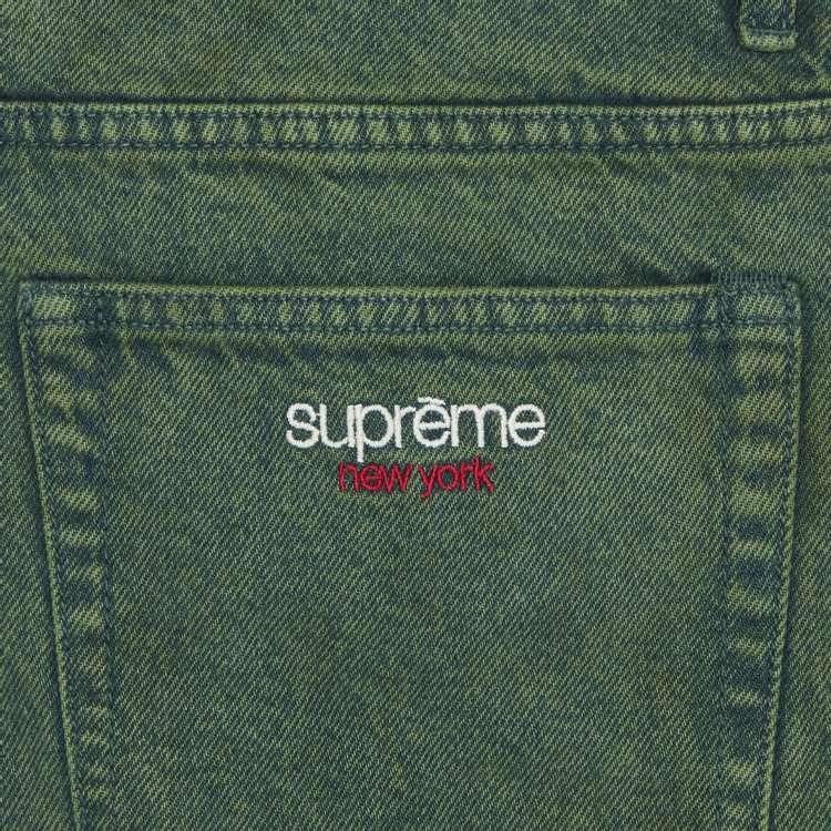 Supreme Baggy Denim Short Green