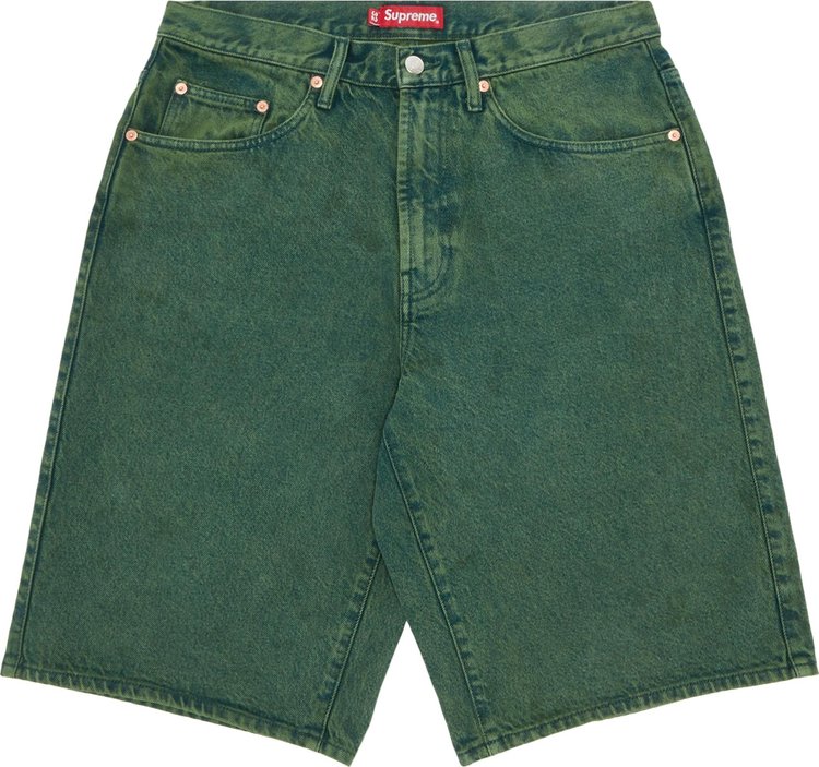 Supreme Baggy Denim Short Green