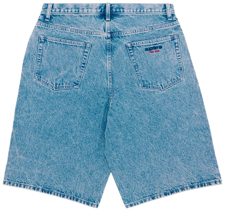 Supreme Baggy Denim Short Washed Blue