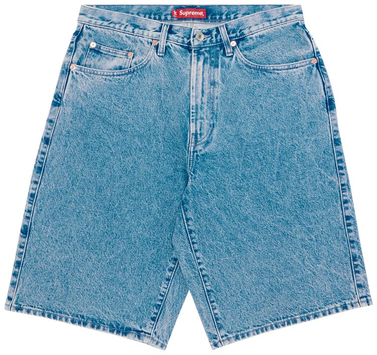 Supreme Baggy Denim Short Washed Blue