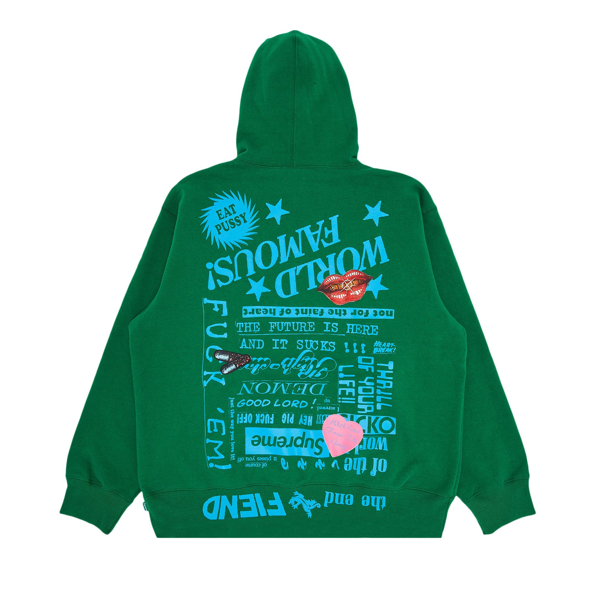 Buy Supreme Fiend Hooded Sweatshirt 'Green' - SS23SW76 GREEN