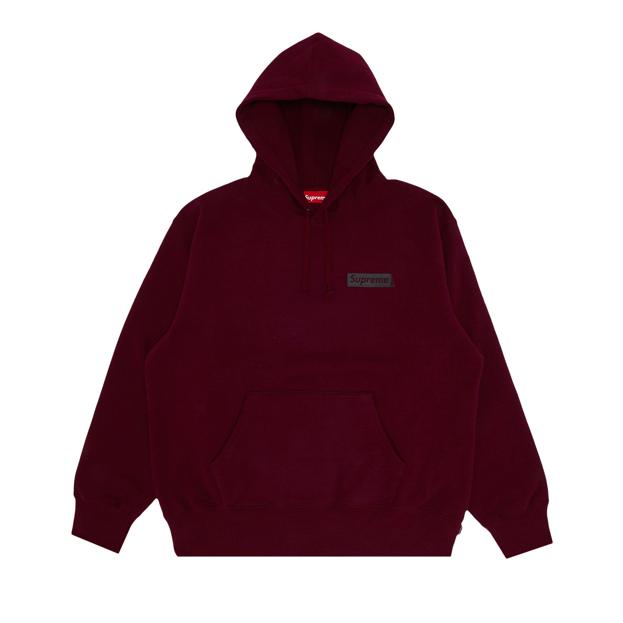 Supreme burgundy box logo hotsell