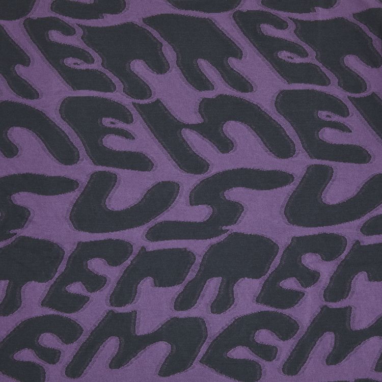 Supreme Stacked Intarsia Short Sleeve Top Dusty Purple