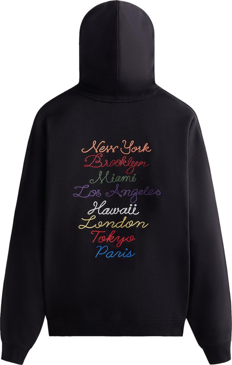 Kith New York To The World Hoodie Black