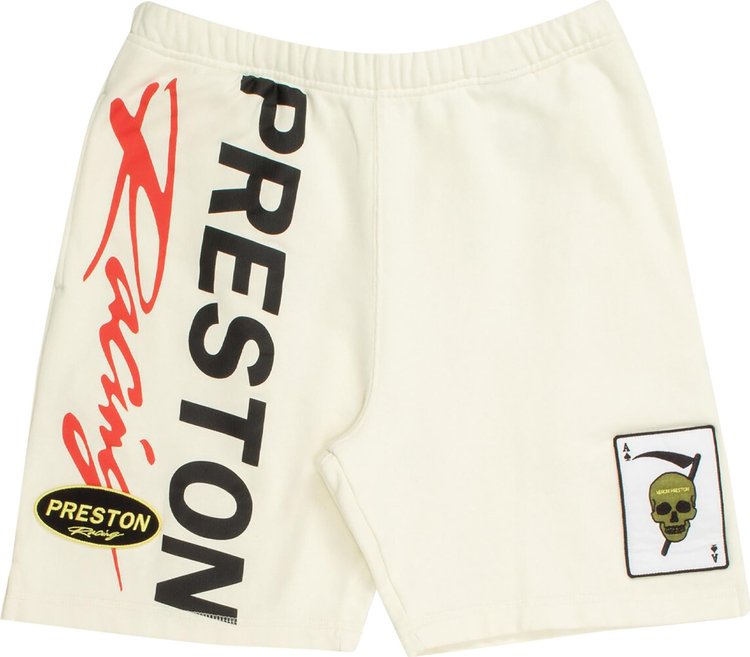 Heron Preston Preston Racing Sweatshorts 'White/Black'