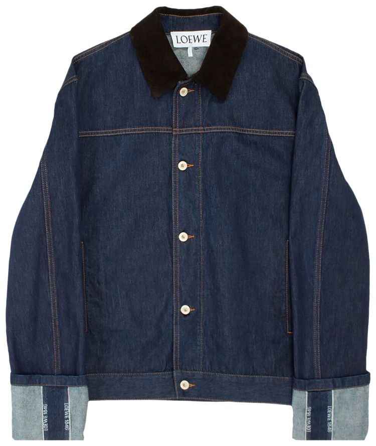 Loewe Fisherman Turn Up Jacket Indigo