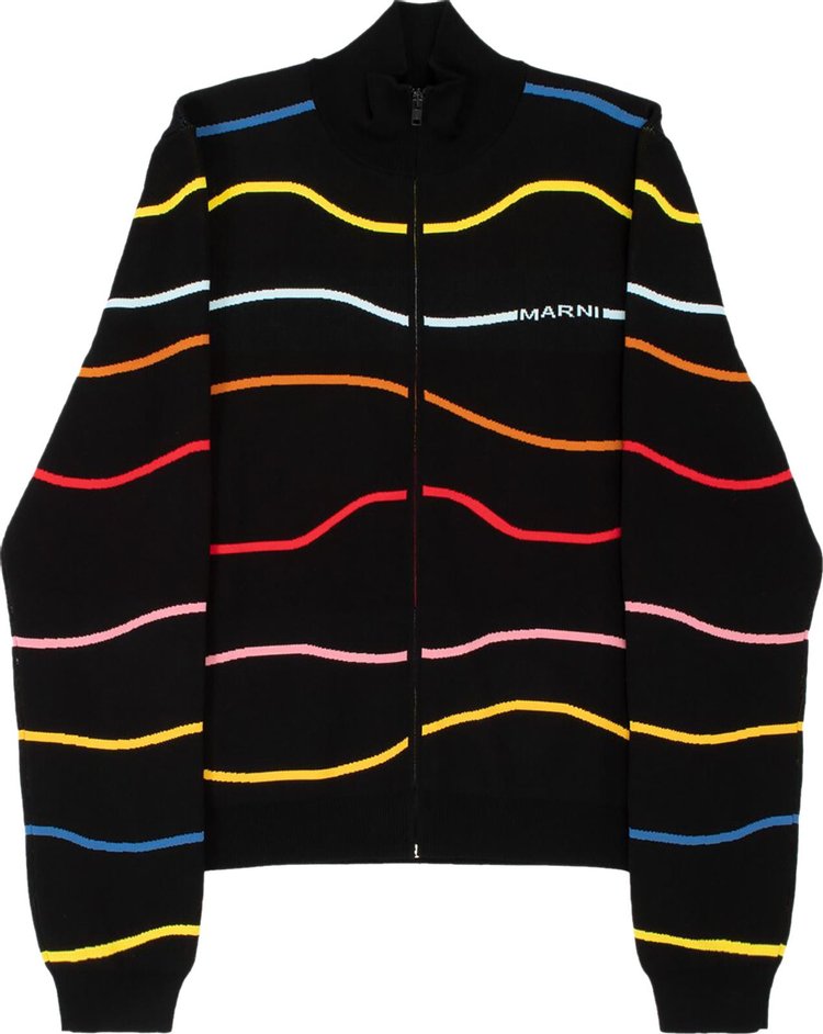 Marni Iconic Brushed Striped Cardigan 'Multicolor'