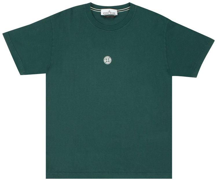 Stone Island Logo Printed Crewneck T-Shirt 'Bottle Green'