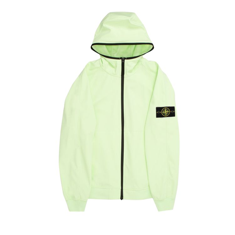 Stone Island Logo Patch Jacket Light Green