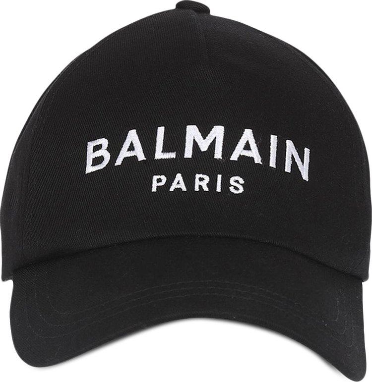 Buy Balmain Cotton Cap 'Black/White' - AH1XA015CB24 EAB | GOAT