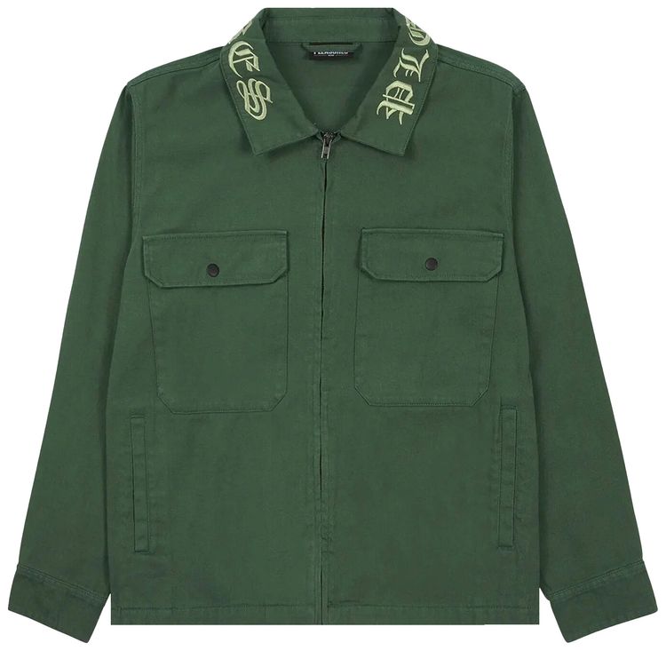 Pleasures Temper Work Jacket Green