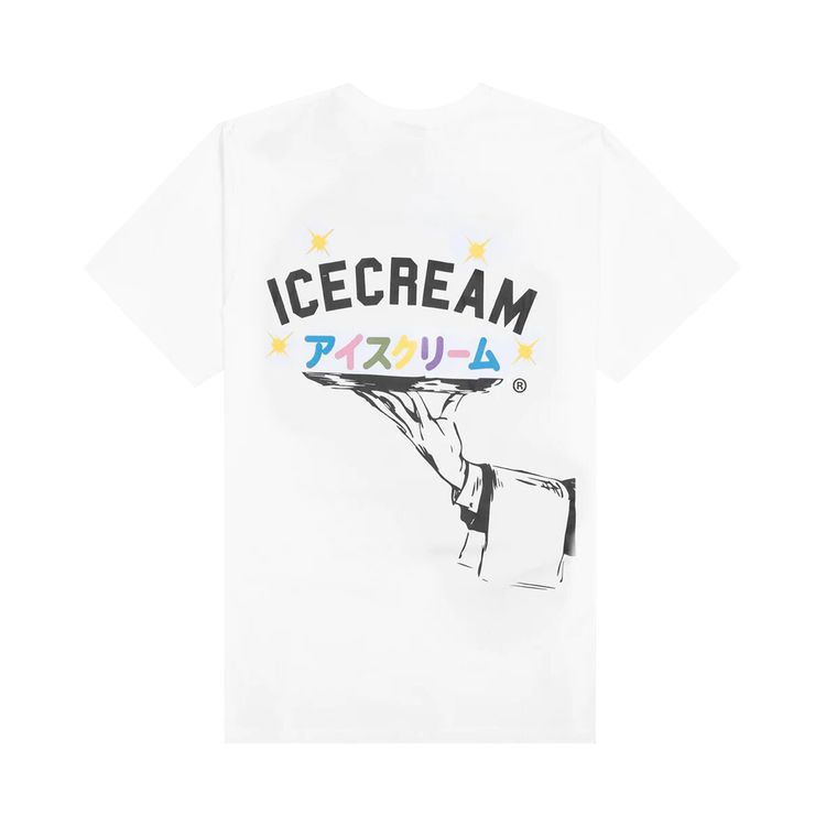 Icecream Dinner Is Served Short Sleeve Tee White