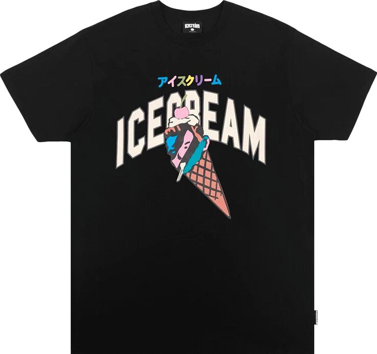 Buy Icecream Yikes Stripes Short-Sleeve Tee 'Black' - 421 8202 BLAC | GOAT