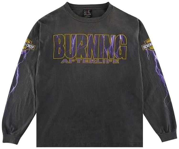 SAINT Mxxxxxx Evil Split Tee Black