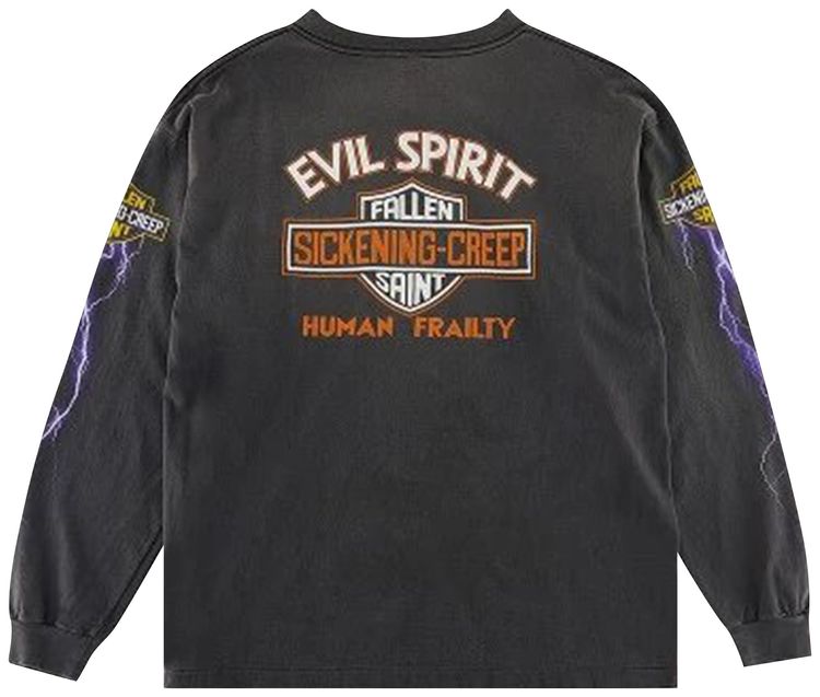 SAINT Mxxxxxx Evil Split Tee Black