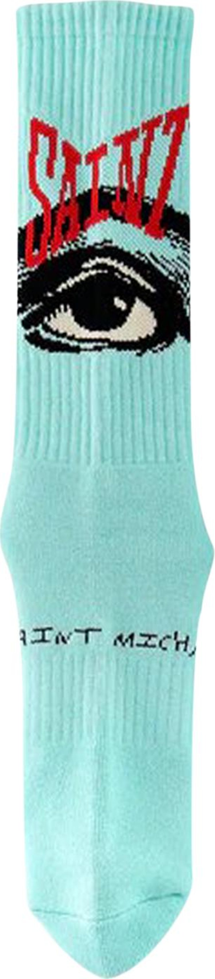 Saint Michael Eye Sock 'Blue'