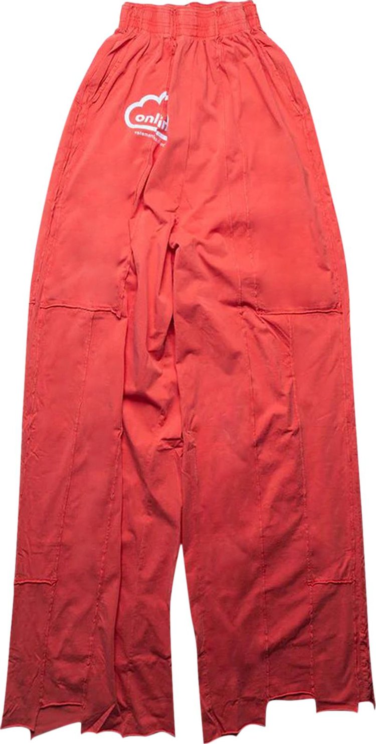 Vetements Online Cut Up Sweatpants 'Washed Red'