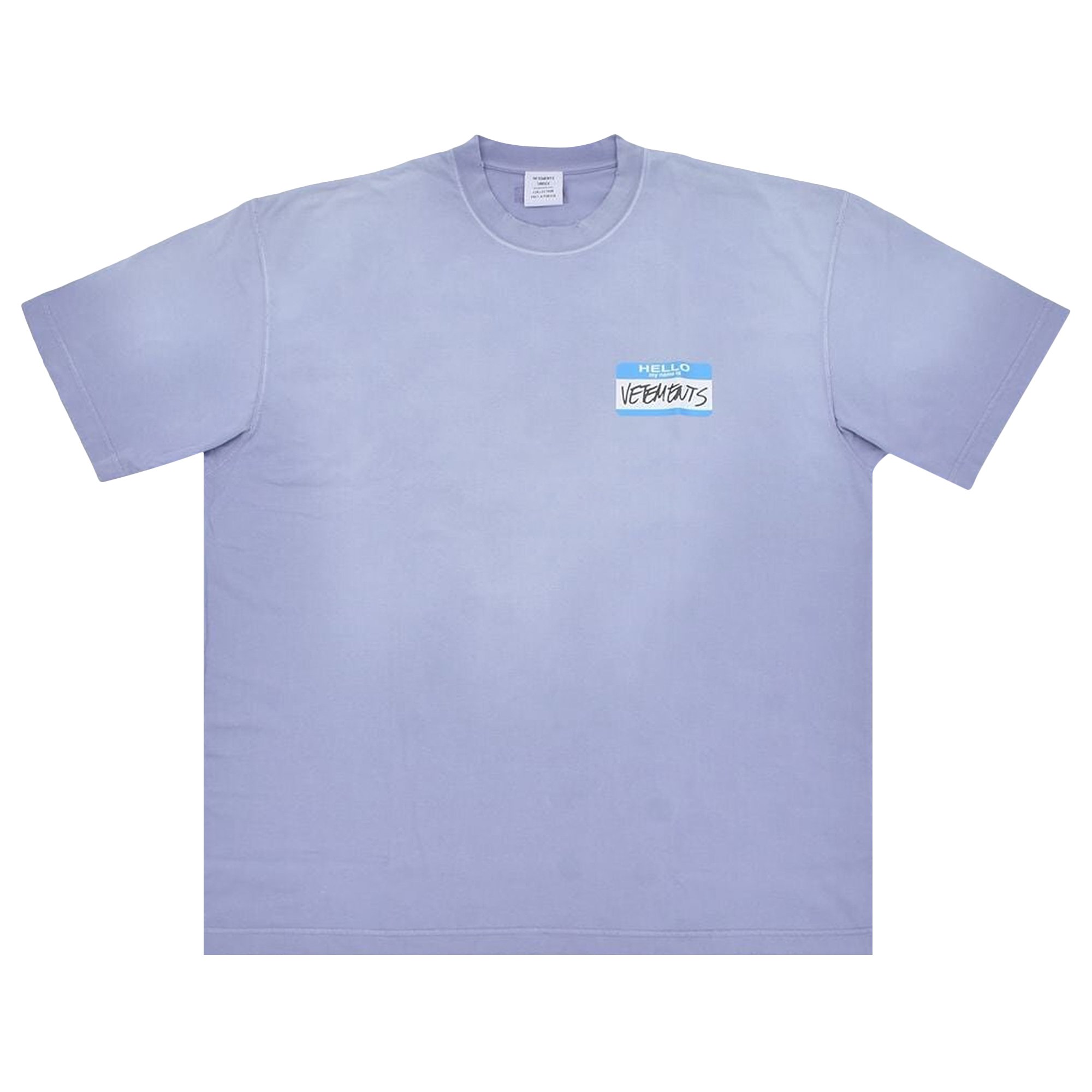 Buy Vetements My Name Is T-Shirt 'Faded Lavender' - UE63TR640L