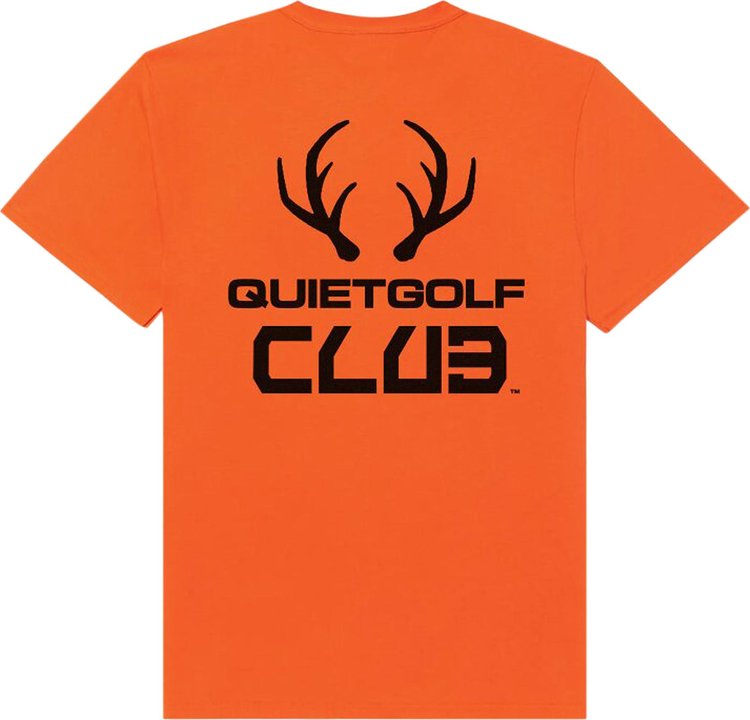 Quiet Golf Quiet Tree T Shirt Orange