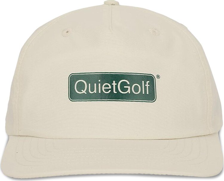 Quiet Golf Club Badge Nylon Hat 'Bone'