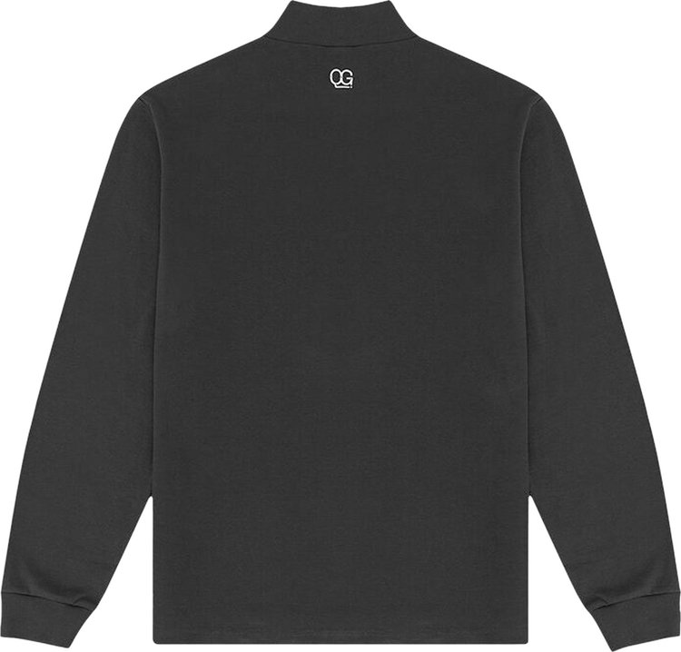 Quiet Golf Wordmark Mock Neck Black