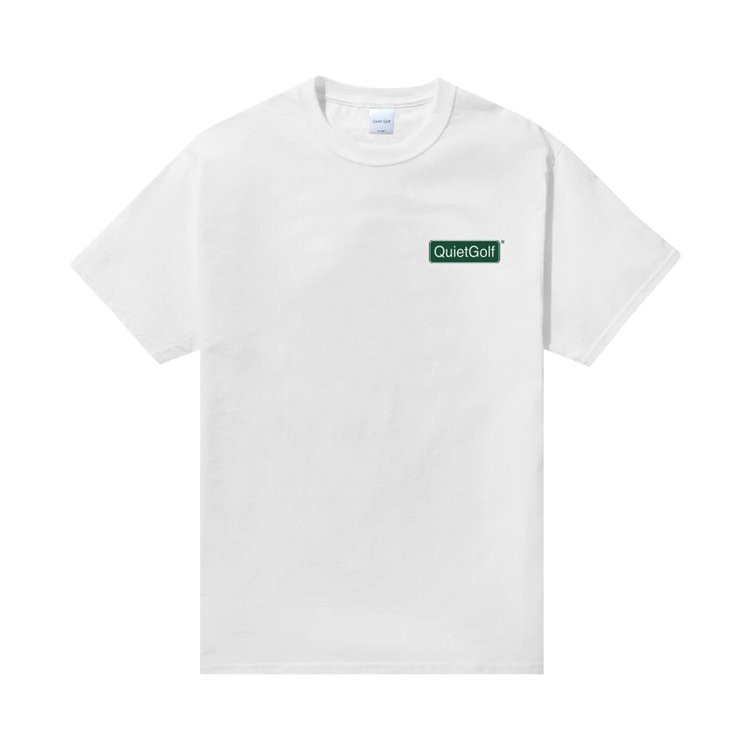 Quiet Golf Club Badge T-Shirt 'White'