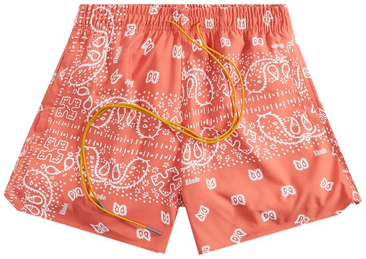 Rhude Bandana Trunks Orange