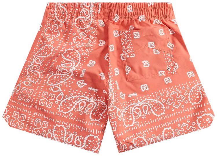 Rhude Bandana Trunks Orange