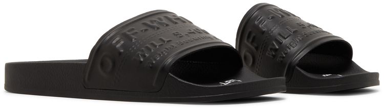 Off White Wmns Pool Sliders Black