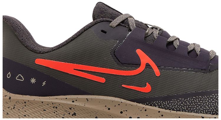 Nike Air Zoom Pegasus 39 Shield Medium Ash Bright Crimson Speckled