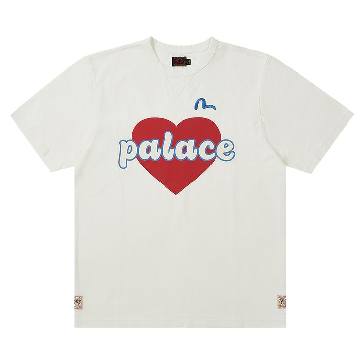 Palace x Evisu Heart T Shirt White