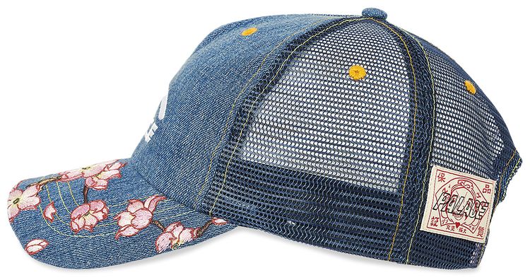 Palace x Evisu Denim And Mesh Trucker Stone Wash