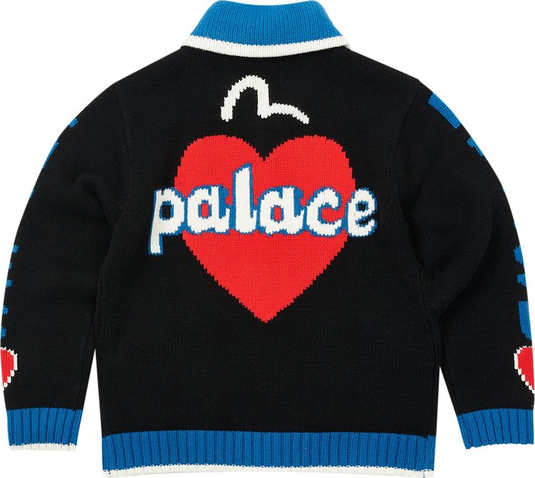 Palace x Evisu Cowichan Knit Black