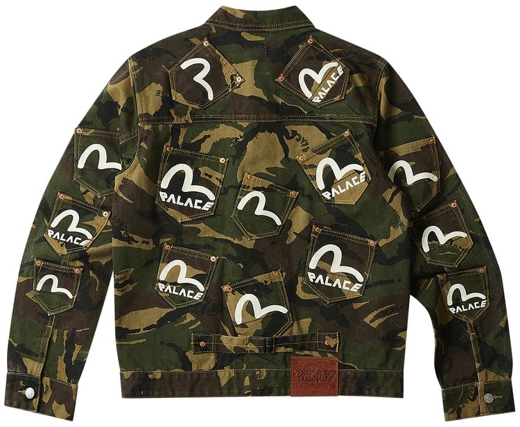 Palace x Evisu Type One Denim Jacket Camo